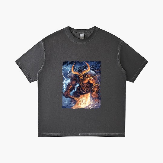 Storm Warrior with Axe and Primal Fury Gradient T Shirts