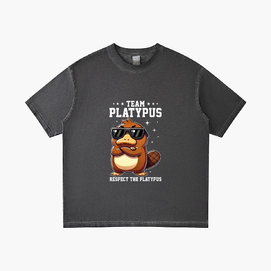 Funny Team Platypus Respect The Platypus Cool Gradient T Shirts