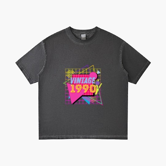 1990 Birthday Gift Retro Neon 90s Style Gradient T Shirts
