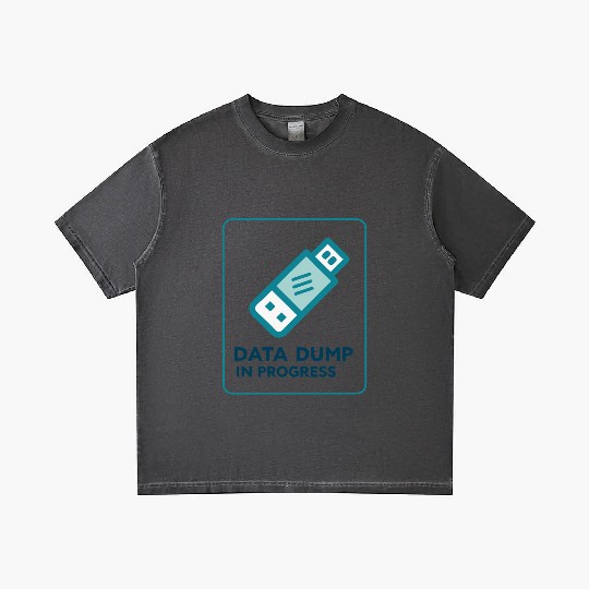 Data Dump In Progress USB Drive 2000s Gradient T Shirts