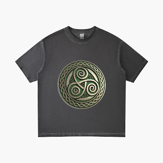 Green Festival Logo Representing Irish Gradient T Shirts