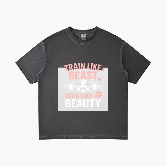Train Like a Beast, Look Like a Beauty – Gym Motiv Gradient T Shirts