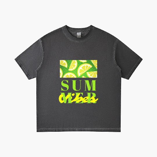 Lemon Fresh Summer Mood – Minimalist Citrus Art Gradient T Shirts