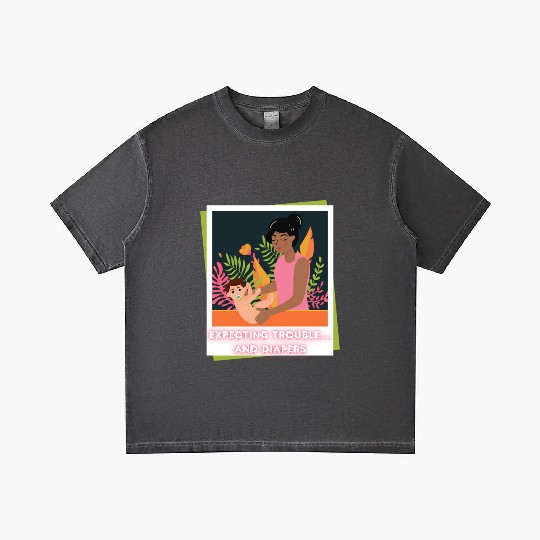 First Time Mom Vibes – Expecting Mother Gradient T Shirts