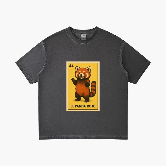 EL PANDA ROJO - THE RED PANDA - LA LOTERÍA Gradient T Shirts