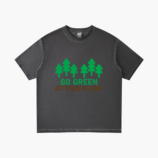 Eco-Friendly Forest Trees Theme Gradient T Shirts