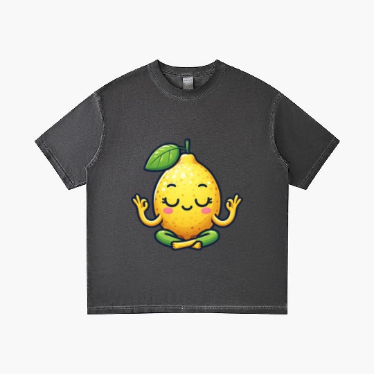 Funny lemon yoga meditation relaxation chill carto Gradient T Shirts