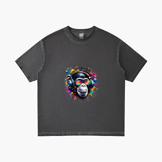 Monkey Beats Gradient T Shirts