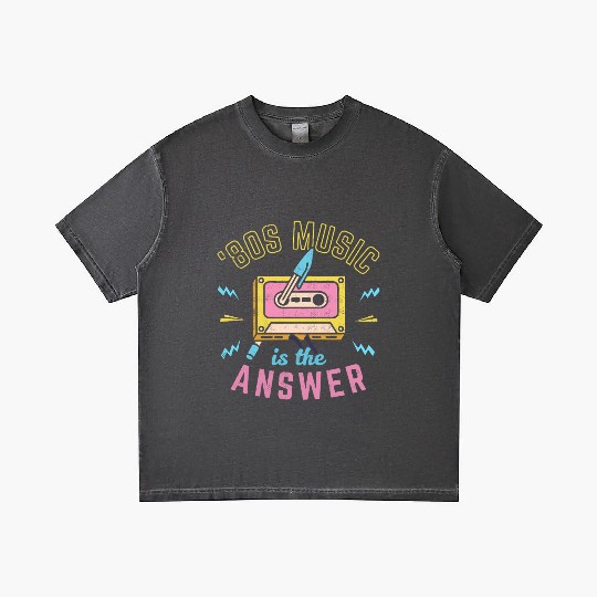 80s Music Is The Answer Gradient T Shirts