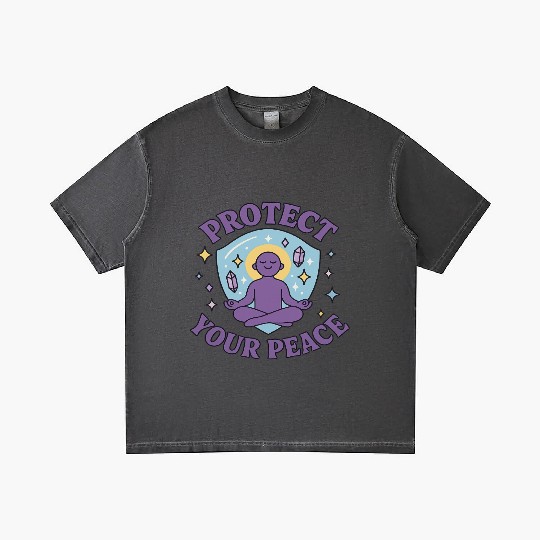 Protect Your Peace Meditation Zen Spiritual M Gradient T Shirts