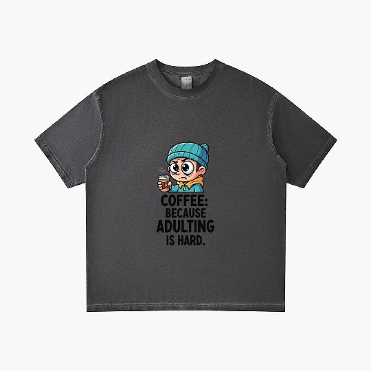 Coffee because adulting is hard Gradient T Shirts