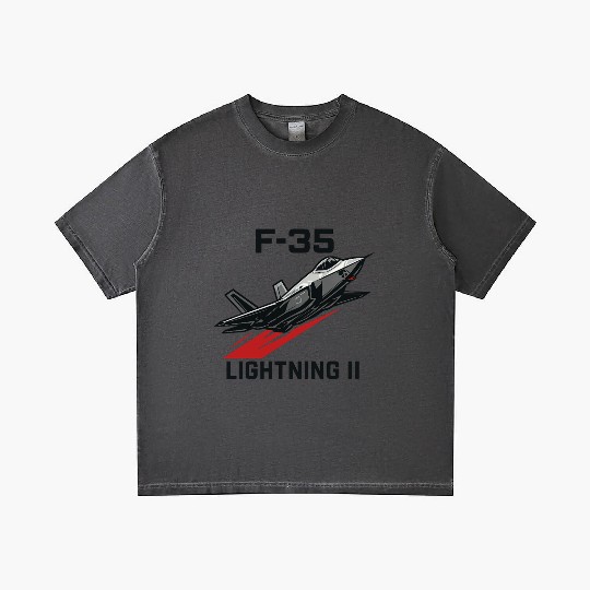 F-35 Lightning II Stealth Fighter Jet Art Gradient T Shirts