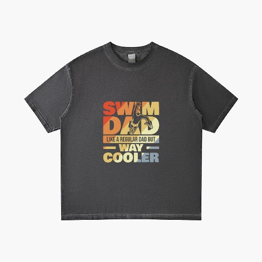 Swim Dad Like A Regular Dad But Way Cool Gradient T Shirts