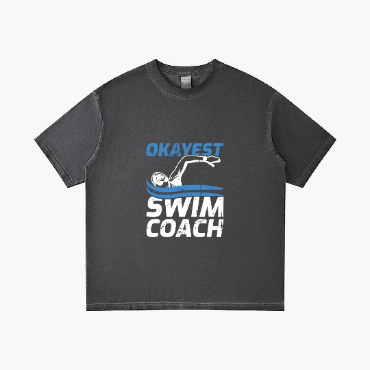 Swimming Coach Gradient T Shirts