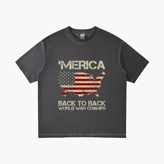 Merica Back to Back Champs Gradient T Shirts