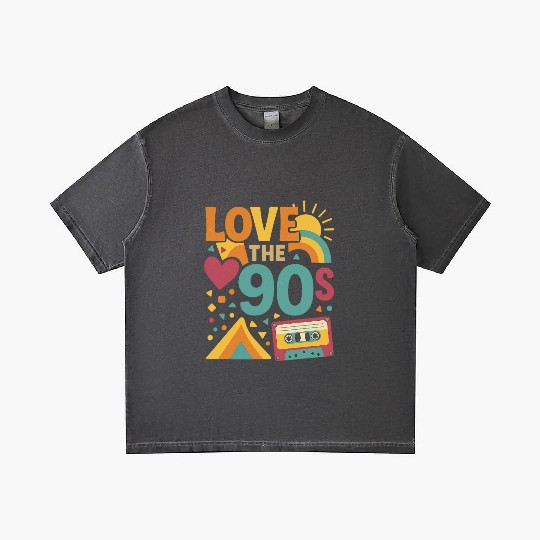 Retro 90s Love – V Gradient T Shirts
