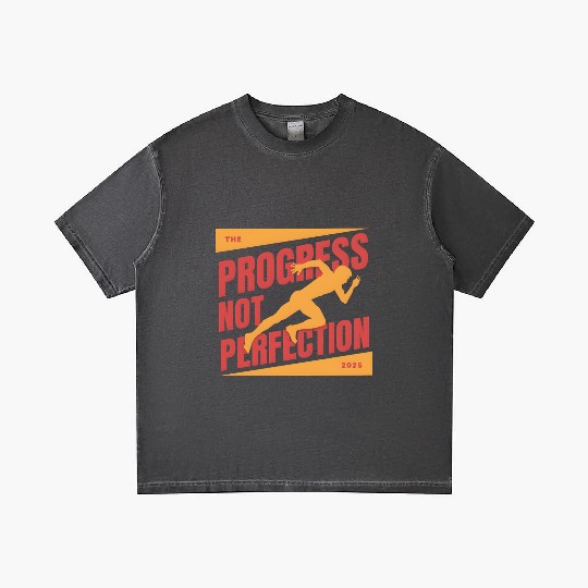 progress not perfection 'RUNNING' Gradient T Shirts