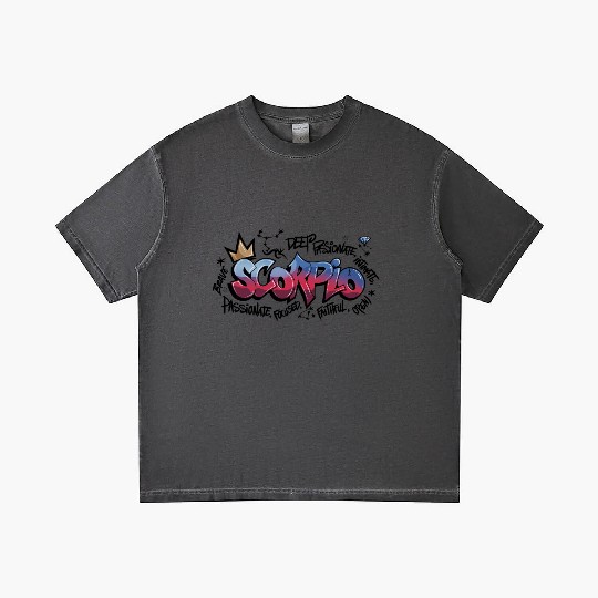 Scorpio Graffiti Zodiac Art Gradient T Shirts