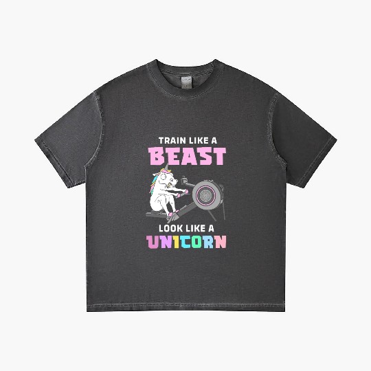 Fitness Exercise Gym Unicorn Gradient T Shirts