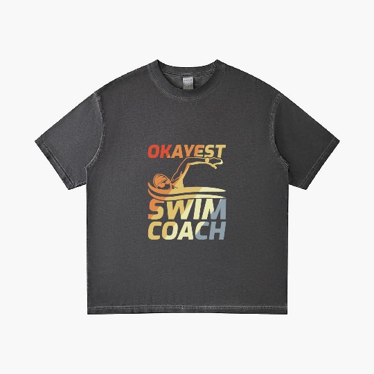 Funny Swimming Coach Gradient T Shirts