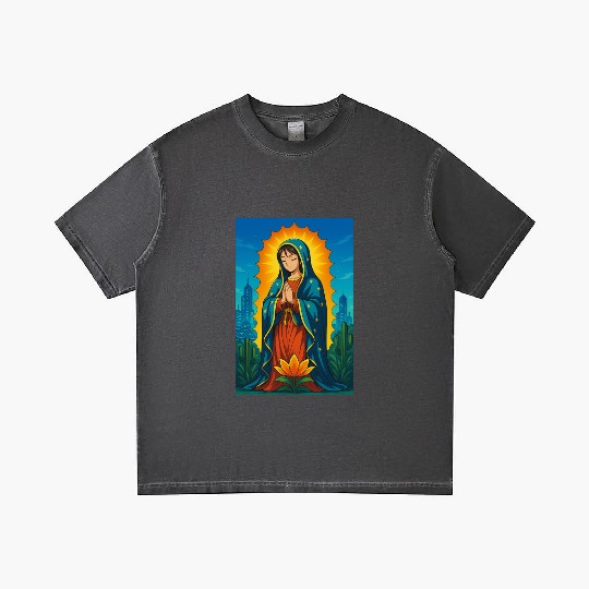 GUADALUPE VIRGEN ANIME STYLE Gradient T Shirts