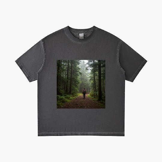 Enchanted Forest Nature Scene Gradient T Shirts