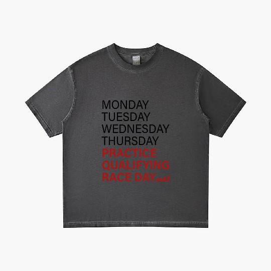 monday tuesday wednesday thursday practice qual Gradient T Shirts