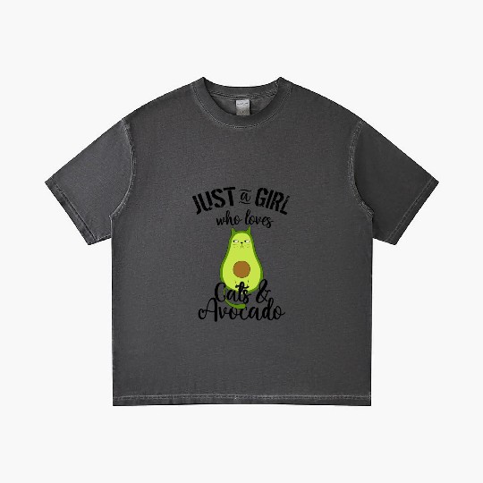 Avocado Cat with Attitude Gradient T Shirts