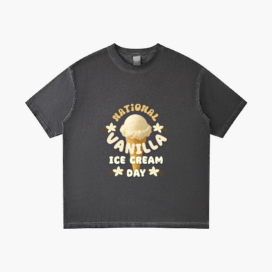 National Vanilla Ice CreaM Day Design Gradient T Shirts