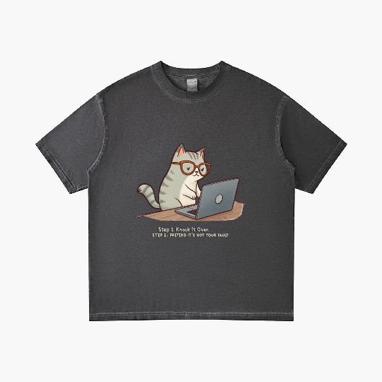 Keyboard Warrior Cat Gradient T Shirts