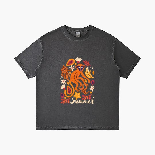 Tropical Monkey Summer Gradient T Shirts Design