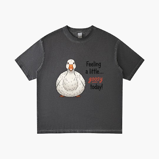 Goofy Goose Feeling a Little Happy Gradient T Shirts