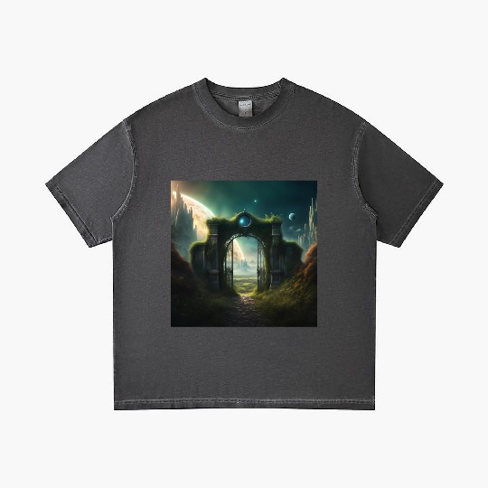 Mystical Portal to an Alien World / Planet Gate Gradient T Shirts