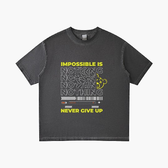 Motivational Neon Typography Gradient T Shirts