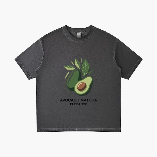 Minimalist Avocado Logo Design Gradient T Shirts