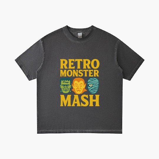 Retro Monster Mash Gradient T Shirts Design