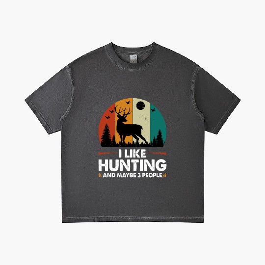 Funny Deer Hunting Gradient T Shirts
