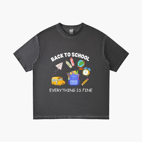 It's Fine I'm Fine Everything Is Fine Teacher Shi Gradient T Shirts