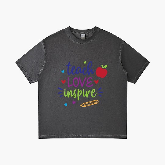 Teach Love Inspire – Cute Teacher Back to School Gradient T Shirts