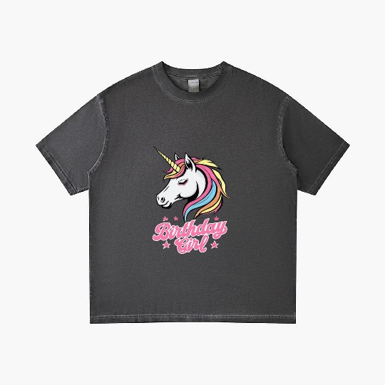 Sparkling Rainbow Unicorn Birthday Gradient T Shirts