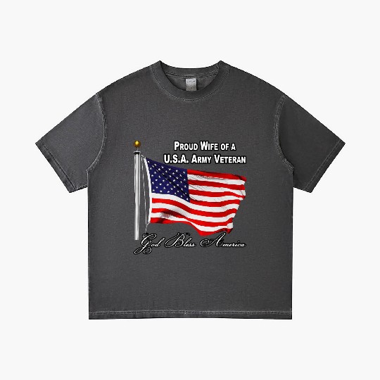 Proud Wife Of A US Army Veteran Gradient T Shirts