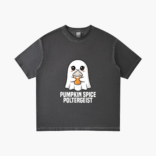 PUMPKIN SPICE POLTERGEIST - GHOST HALLOWEEN Gradient T Shirts