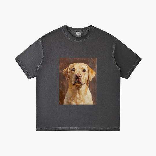 Labrador Pet Portrait Artwork Gradient T Shirts