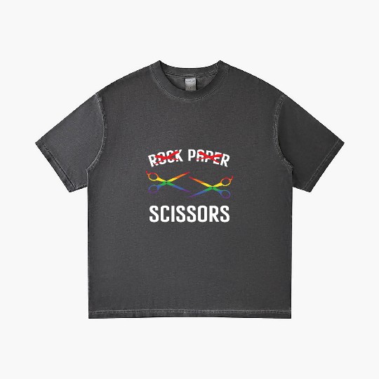 Funny Rock Paper Scissors LGBTQ Pride Gradient T Shirts