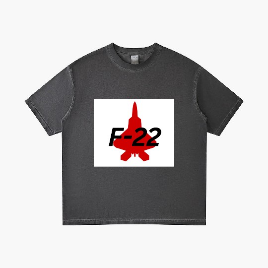 F-22 Stealth Fighter Silhouette Design Gradient T Shirts