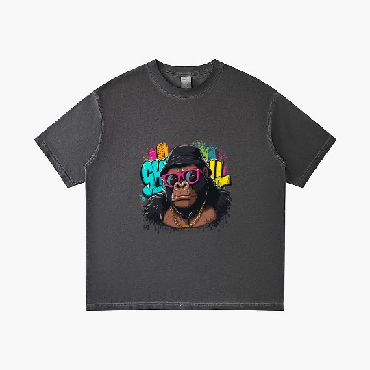 Urban Gorilla Graffiti Cool Style Gradient T Shirts