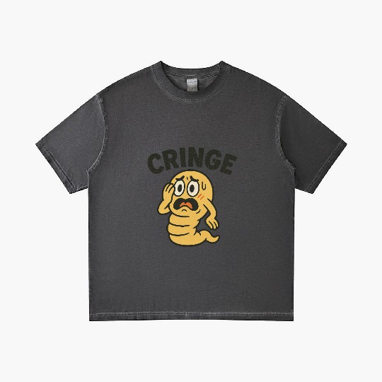 Cringe Meme Worm Illustration Gradient T Shirts