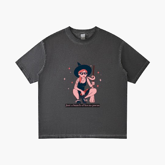 Witch Girl Hocus Pocus Illustration Gradient T Shirts