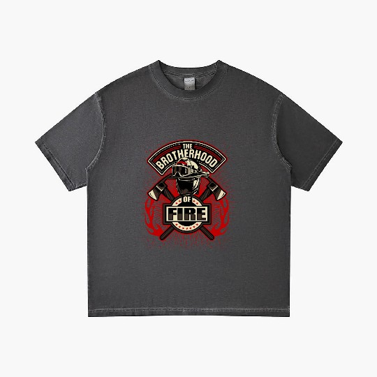 Brotherhood of Fire Firefighter Emblem Gradient T Shirts