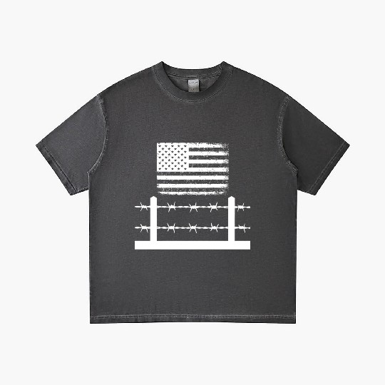 Barbed wire America Gradient T Shirts